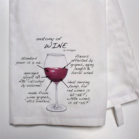 Wine Anatomy Bar Towel