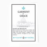 Garment of Grace Leather Bracelet- Black/Silver